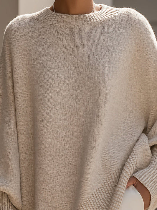 TOVE | Oversized strik i uldblanding