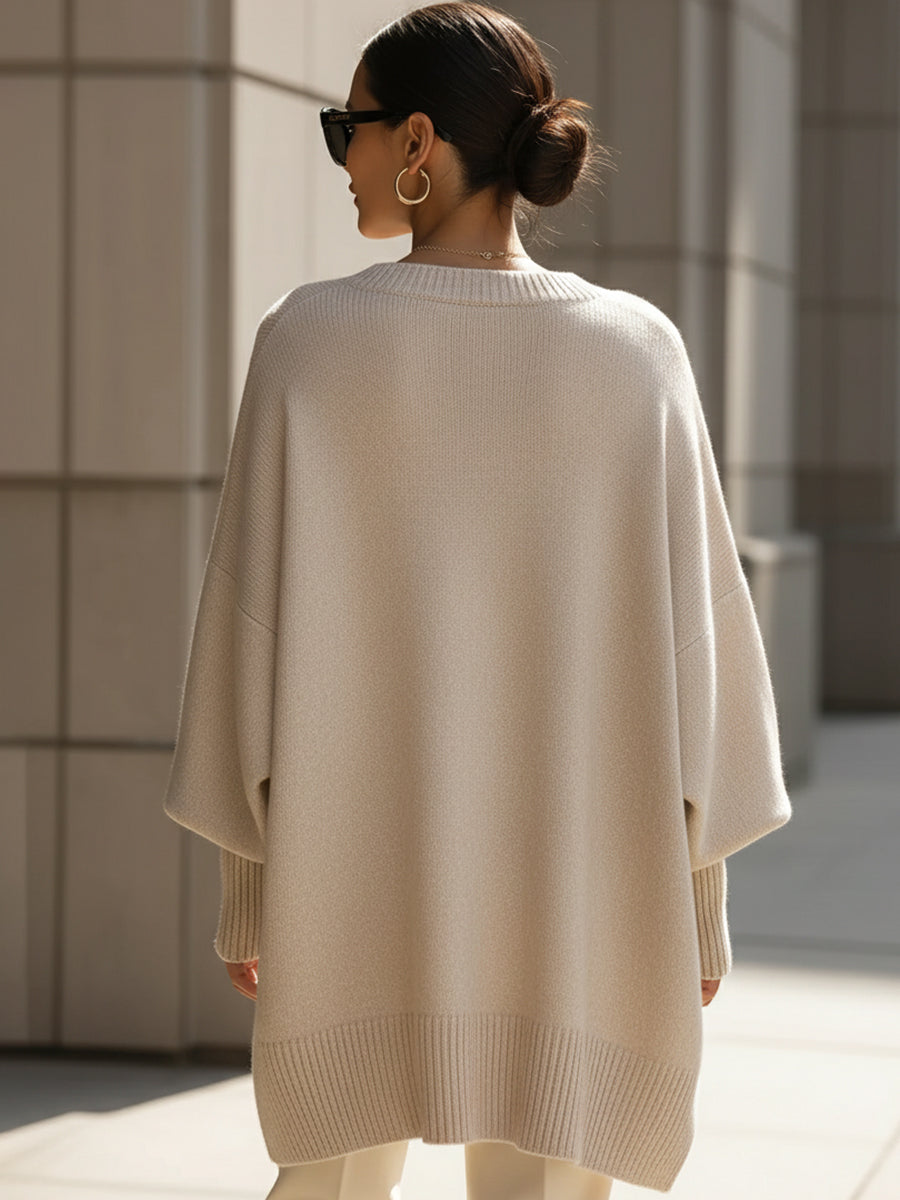 TOVE | Oversized strik i uldblanding