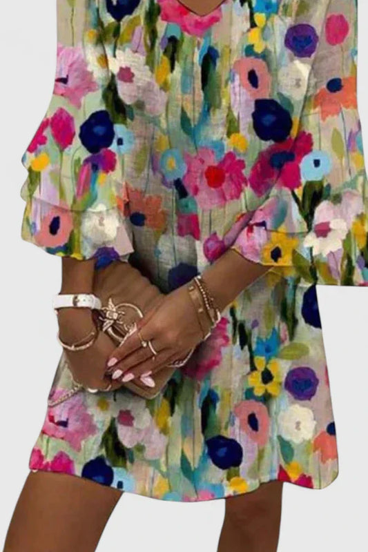 LIV | Blomstret minikjole