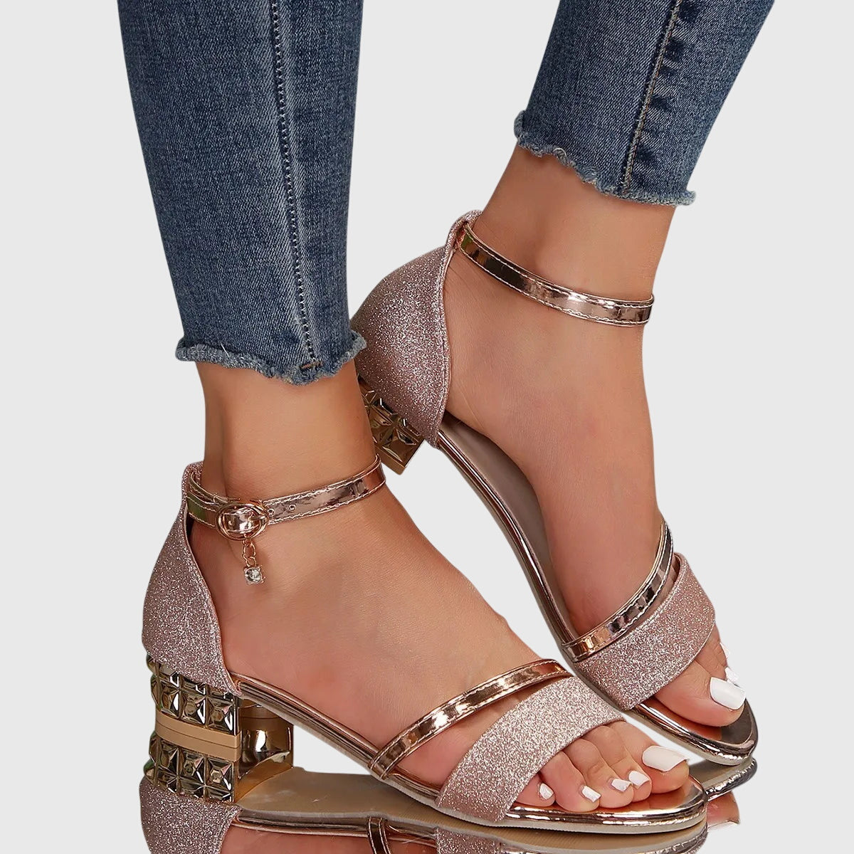 LINNEA | Sandal med hælstøtte