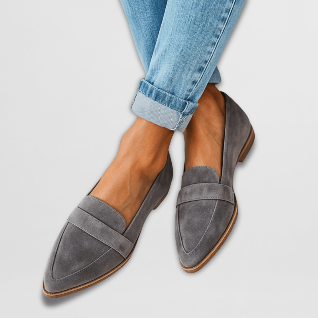 METTE | Blød ruskindsloafer