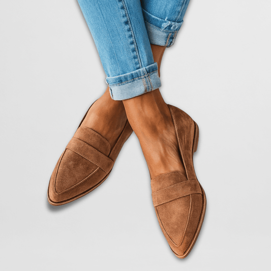 METTE | Blød ruskindsloafer
